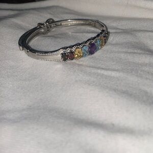 This bracelet was made in India and is called an African Amethyst Citrine.